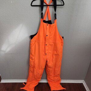 Yukon Gear Overalls XL Bright Orange Insulated Waterproof Outdoor Work Hunting